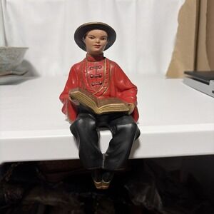 Vintage 1950s Alexander Backer Co ABCO Chalkware Asian Figurine Shelf Sitter